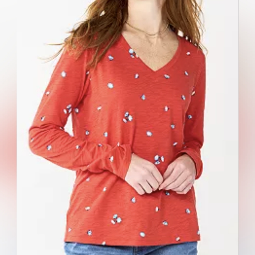 NWT Long Sleeve V neck